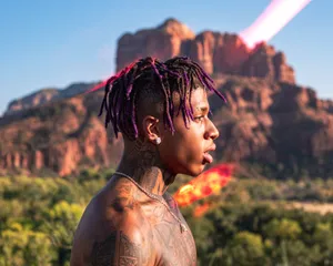 Nle Choppa In The Mountain Wallpaper