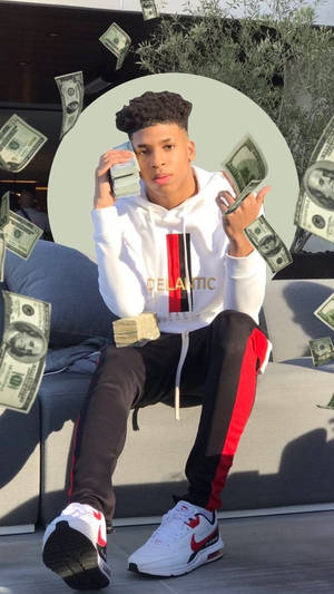Nle Choppa Money Stash Wallpaper