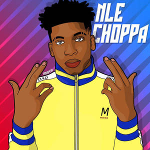 Nle Choppa Vector Art Wallpaper