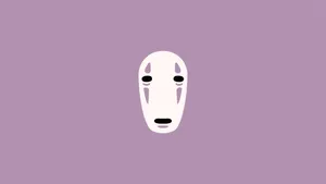 No-face Lilac Background Wallpaper