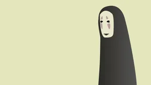 No-face Lime Background Wallpaper