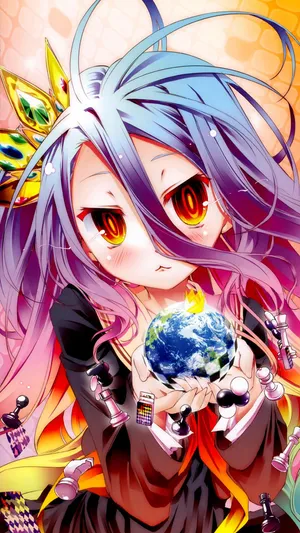 No Game No Life Shiro Earth Wallpaper