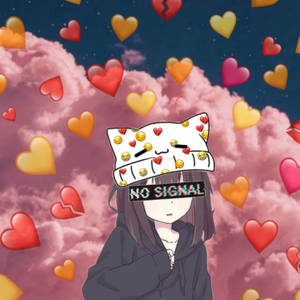 No Signal Emojis Anime Girl Picsart Wallpaper