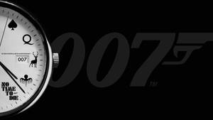 No Time To Die 007 In Black Wallpaper