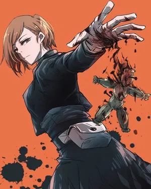 Nobara Kugisaki's Straw Doll In Jujutsu Kaisen Wallpaper