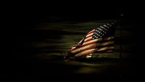 Nocturnal American Flag Wallpaper