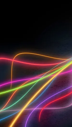 Note 10 Neon Lines Wallpaper
