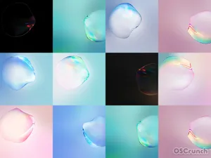 Note 10 Water Droplet In Panels Wallpaper