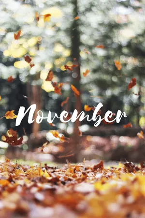 November Autumn Leaves Falling Wallpaper