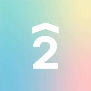 Number 2 Arrow Up Gradient Wallpaper