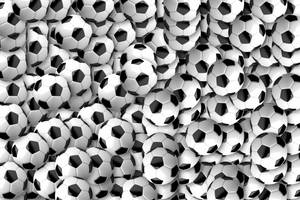 Numerous Soccer Balls Background Wallpaper