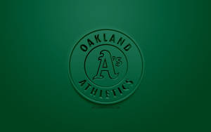 Oakland Athletics Green Monochrome Wallpaper