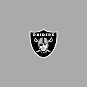 Oakland Raiders On Grey Wallpaper
