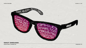 Oakley Sunglasses Retro Purple Black Wallpaper