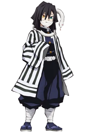 Obanai Iguro Graphic Art Wallpaper