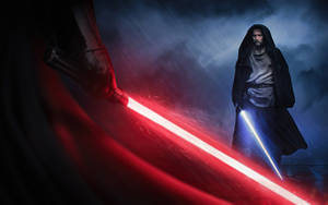 Obi Wan Kenobi Rain Duel Wallpaper