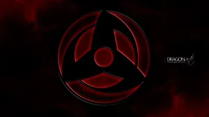 Obito's Mangekyou Sharingan Logo Art Wallpaper