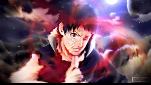 Obito Sharingan Under Moon Wallpaper
