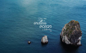 Ocean Desktop Quote Wallpaper