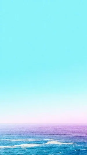 Ocean Pastel Bright Background Wallpaper