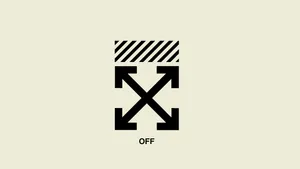 Off White Logo In Gray Wallpaper