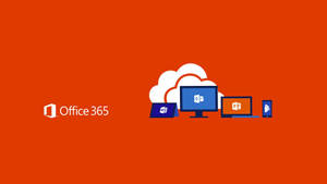 Office 365 Orange Background Wallpaper