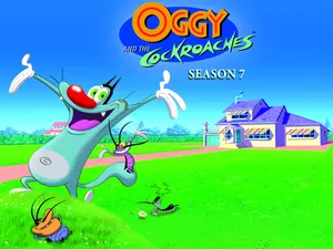 Oggy And The Cockroaches Season 7 Wallpaper