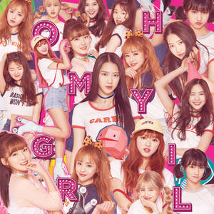 Oh My Girl Pink Ocean Cover Wallpaper