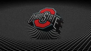 Ohio State Logo Bending Space Wallpaper