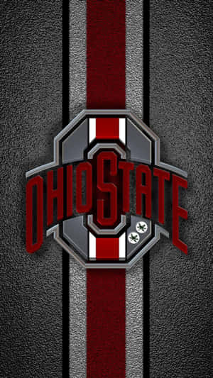 Ohio State Logo Red And White Stripe Wallpaper