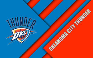 Oklahoma City Thunder Abstract Art Wallpaper