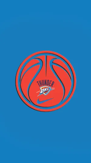 Oklahoma City Thunder Basketball Graphic Wallpaper
