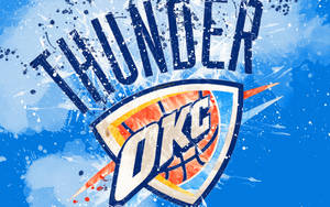 Oklahoma City Thunder Painted Art Wallpaper