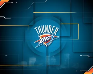 Oklahoma City Thunder Sci-fi Design Wallpaper