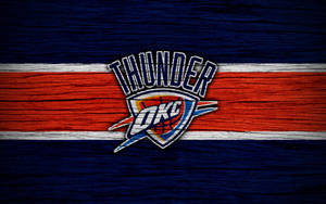 Oklahoma City Thunder Wooden Art Wallpaper