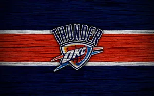 Oklahoma City Thunder Wooden Art Wallpaper