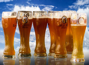 Oktoberfest Beer Glasses Wallpaper