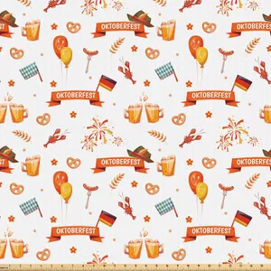 Oktoberfest Icons Pattern Wallpaper