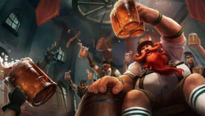 Oktoberfest Vikings Party Wallpaper