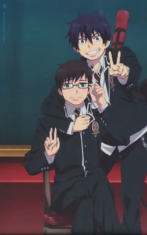 Okumura Bros In Blue Exorcist Wallpaper