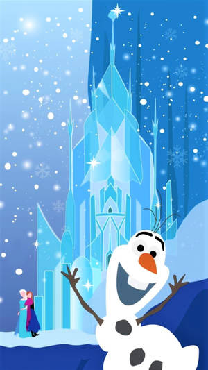 Olaf And The Ice Castle Wallpaper