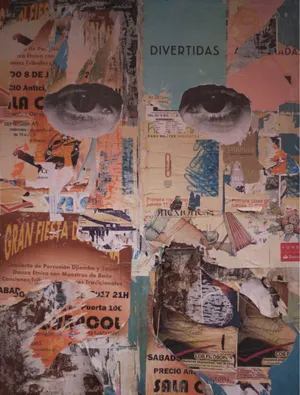 Old Ads Flier Poster Collage Wallpaper