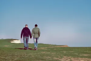 Old Gay Couple Wallpaper
