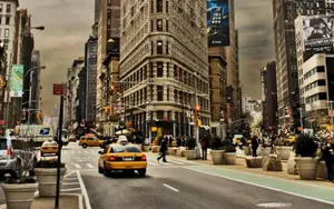 Old Manhattan New York City Wallpaper