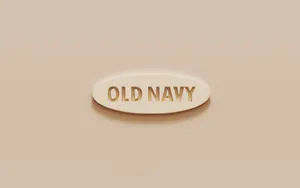 Old Navy 3d Beige Logo Wallpaper