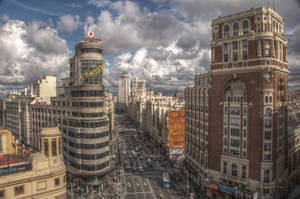 Old Vintage Madrid Spain Wallpaper