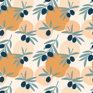Olive Vector Flat Illustration Design Wallpaper