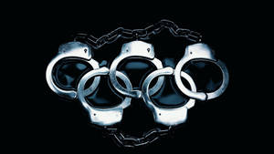 Olympic Handcuffs Logo Wallpaper