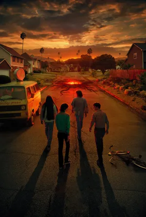 Ominous Stranger Things Hole Wallpaper