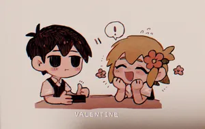 Omori Chibi Valentine Wallpaper